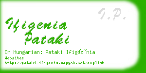 ifigenia pataki business card